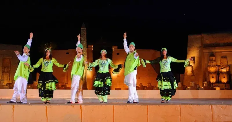 Folkloric dance performance Alf Leila Wa Leila Sharm — traditional Egyptian entertainment